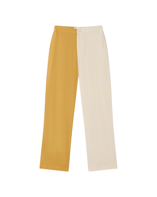 Mariam yellow patched pants