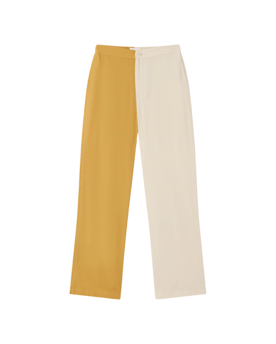 Mariam yellow patched pants