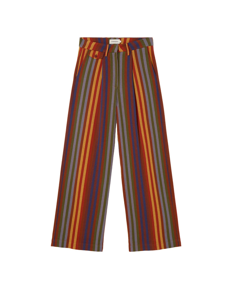 Pantalón multicolor rayas Pat sostenible-silueta-1