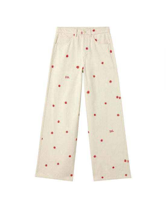 Pantalón crudo sol chain Hedda sostenible - silueta 1