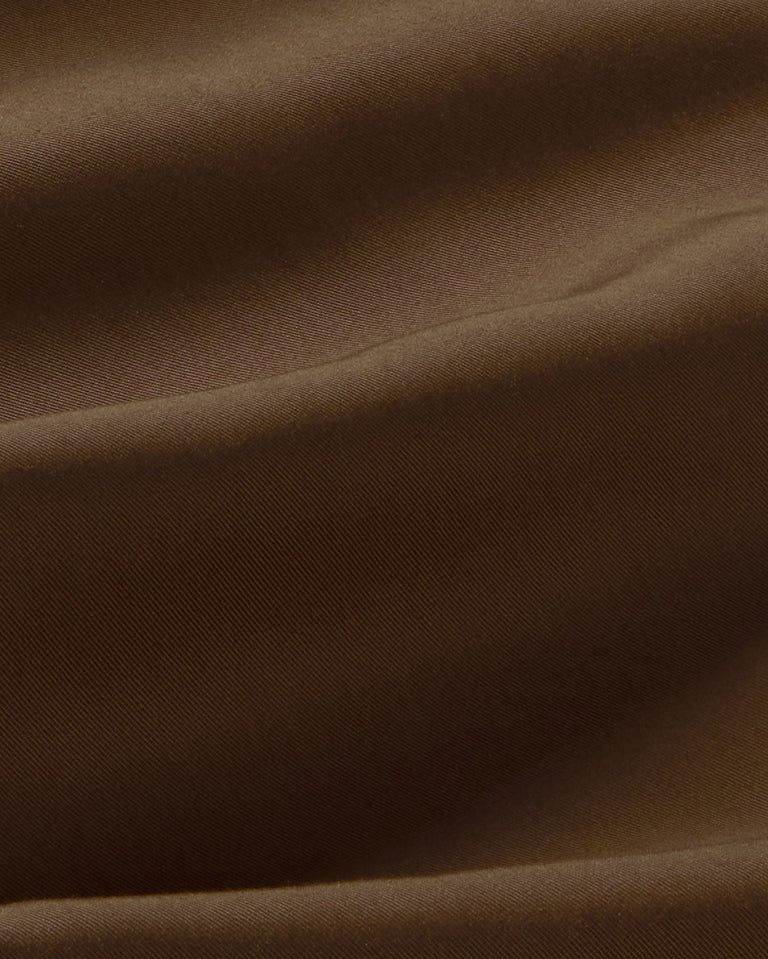 Pantalón wide leg pinza marrón Molly sostenible silueta - 2