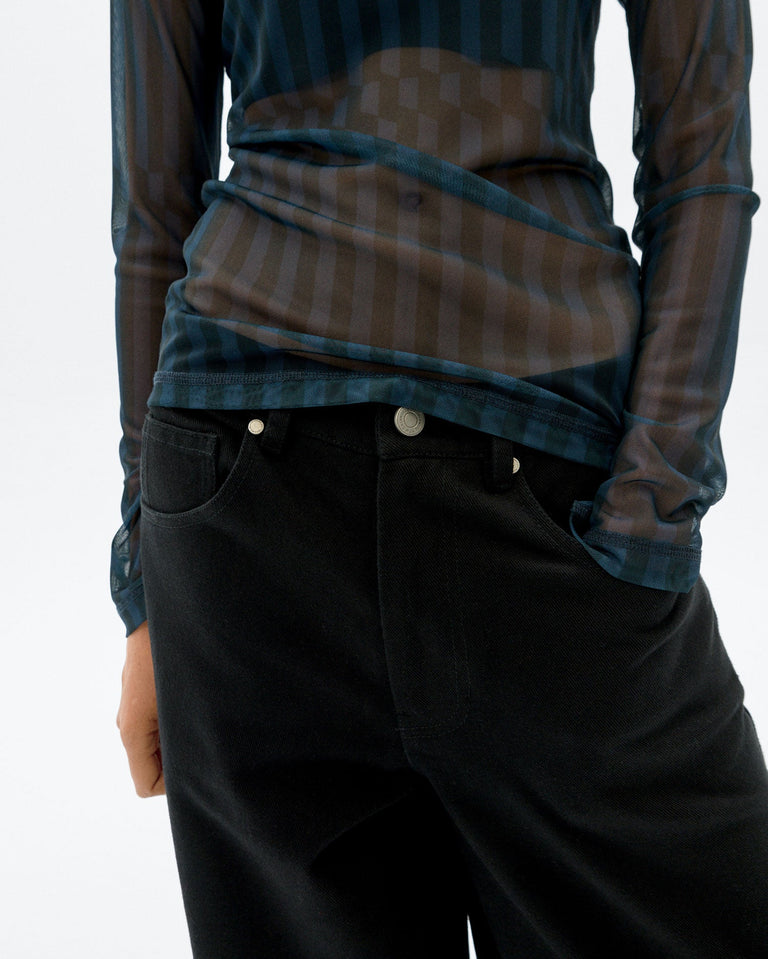 Pantalón wide leg negro Hedda sostenible - 3