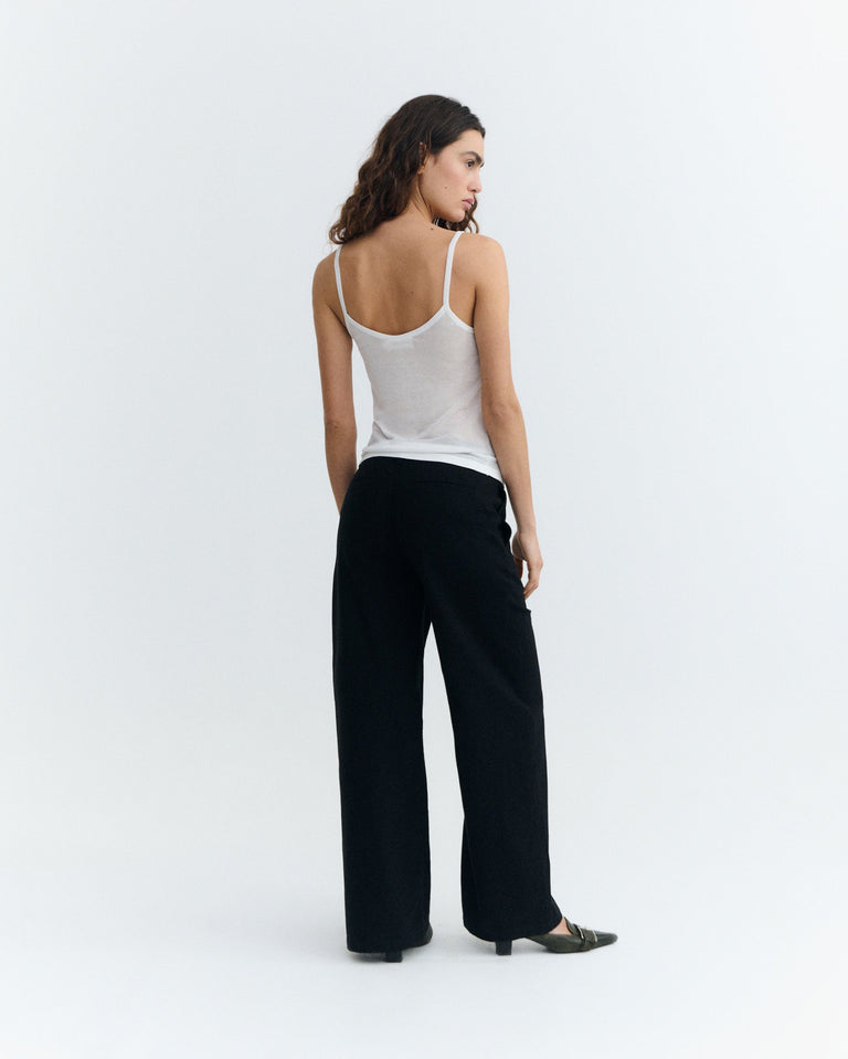 Pantalón tiro alto negro Karina sostenible - 3