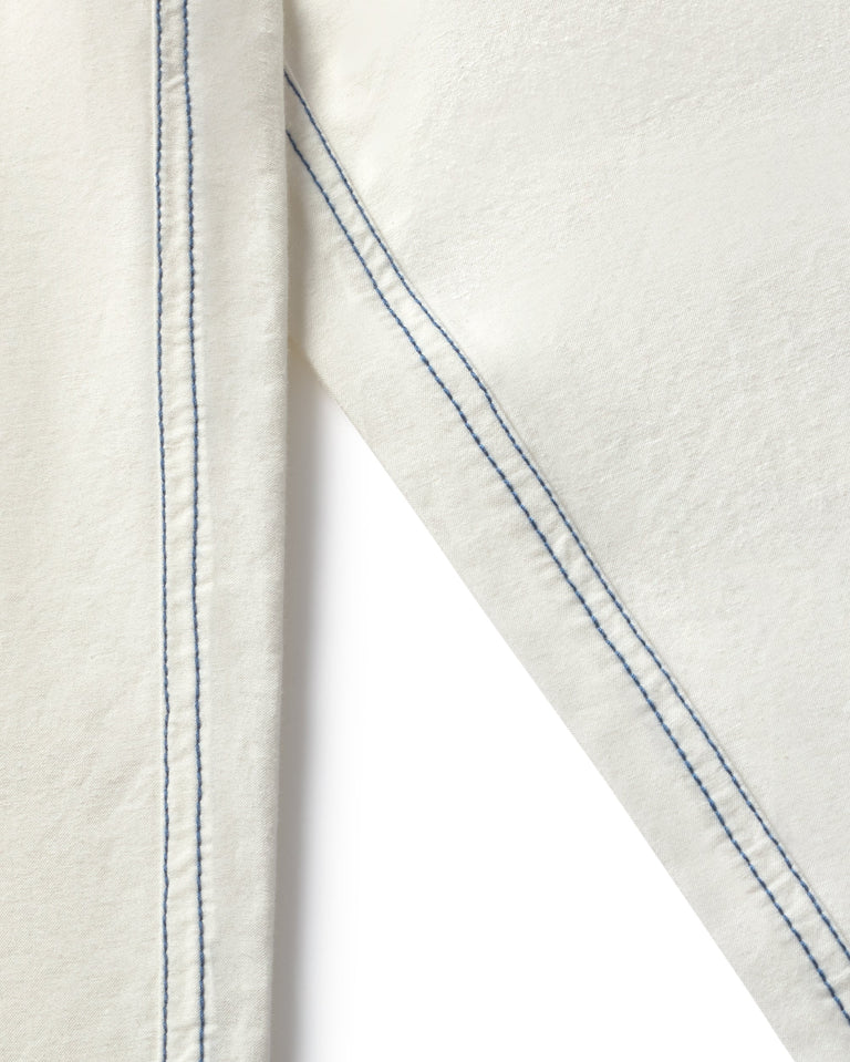 Pantalón barrel blanco Marissa sostenible silueta - 4