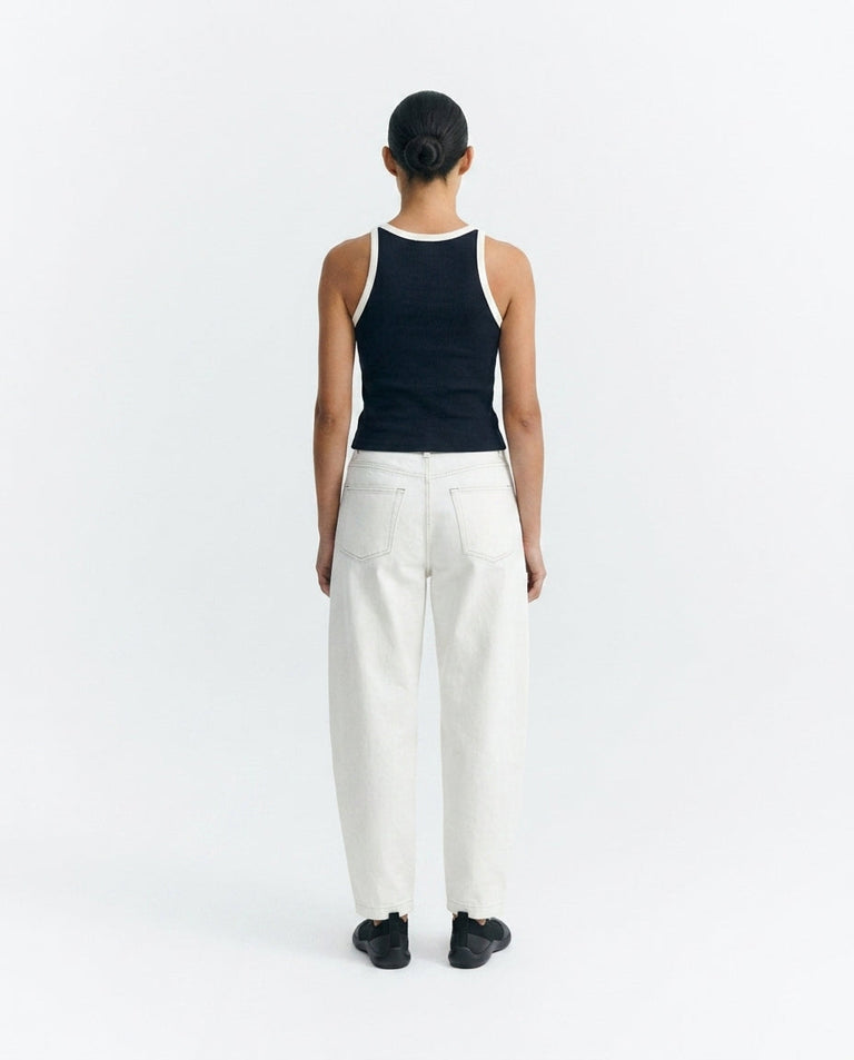 Pantalón barrel blanco Marissa sostenible - 1.3