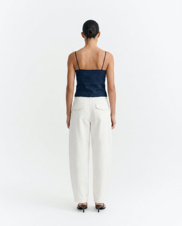 Pantalón barrel blanco Marissa sostenible - 3.1