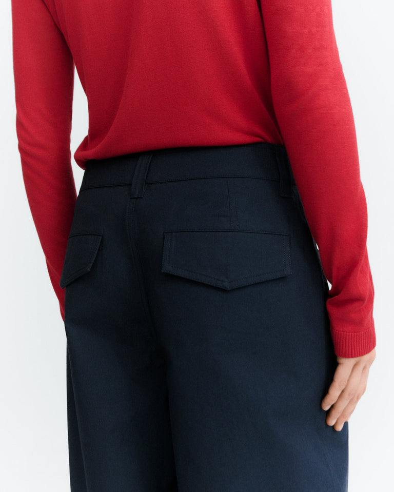 Pantalón barrel navy Marissa sostenible - 6