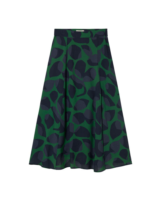 Falda verde leaf Tora sostenible - silueta 2
