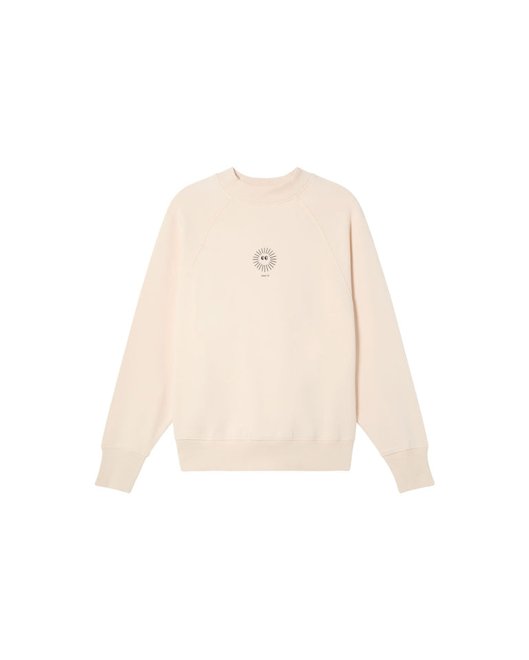 Sudadera blanca soleil Fantine sostenible - silueta 1