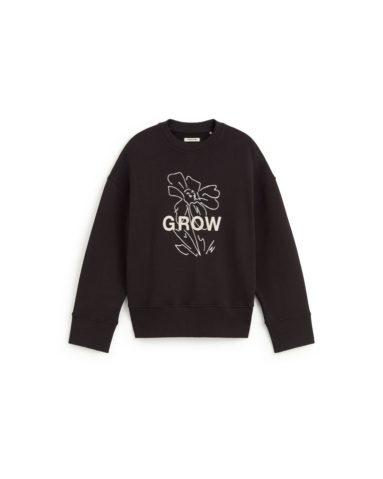 Sudadera bordada grow Jimena sostenible silueta - 1