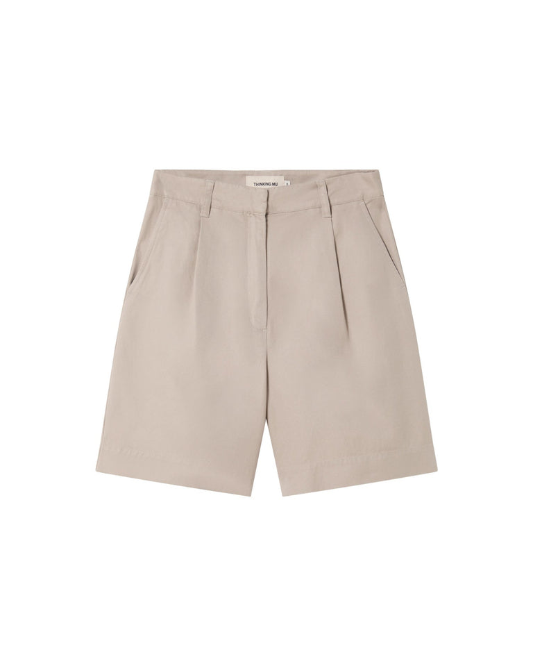 Short crudo hemp Lia sostenible - silueta 1