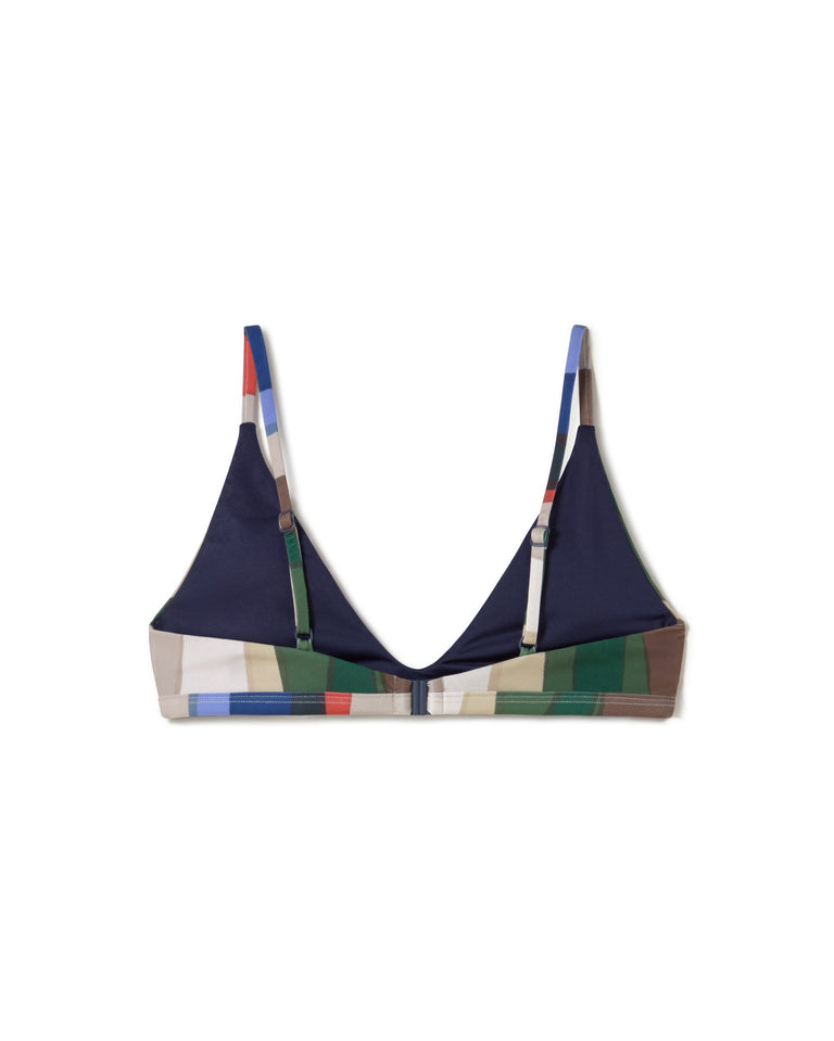 Top bikini multicolor river Tropea sostenible- silueta 3