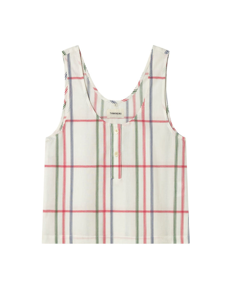 Top rayas multicolor Justine sostenible - silueta 1