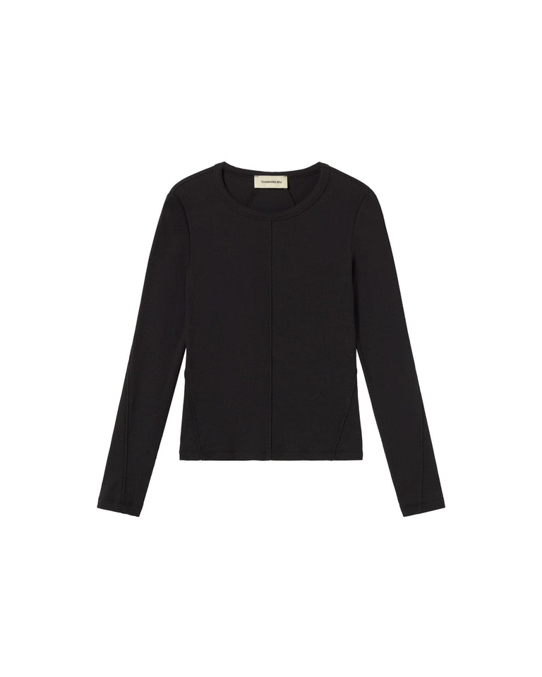 Top negro Susan sostenible - silueta 1