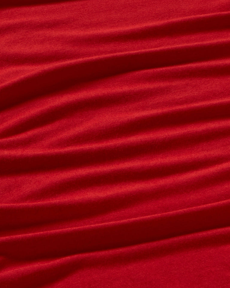 Top rojo cashmere Casilda sostenible silueta - 2