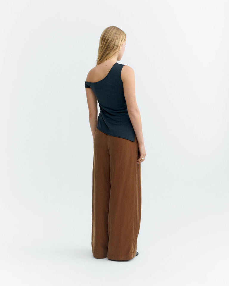 Top negro asimétrico Zohar sostenible - 5