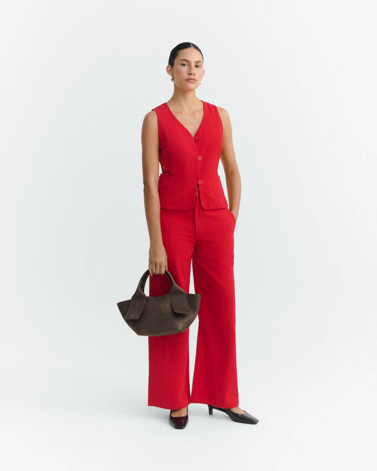 Chaleco rojo Alisa sostenible - 1