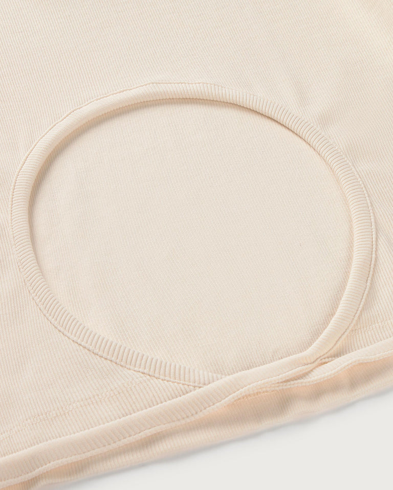 Top slim crudo lazo abertura espalda Rio sostenible silueta - 2