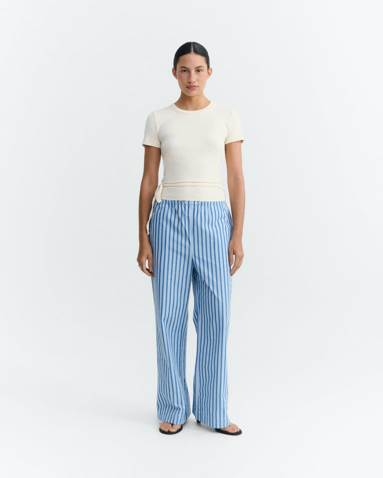 Top slim crudo lazo abertura espalda Rio sostenible - 1