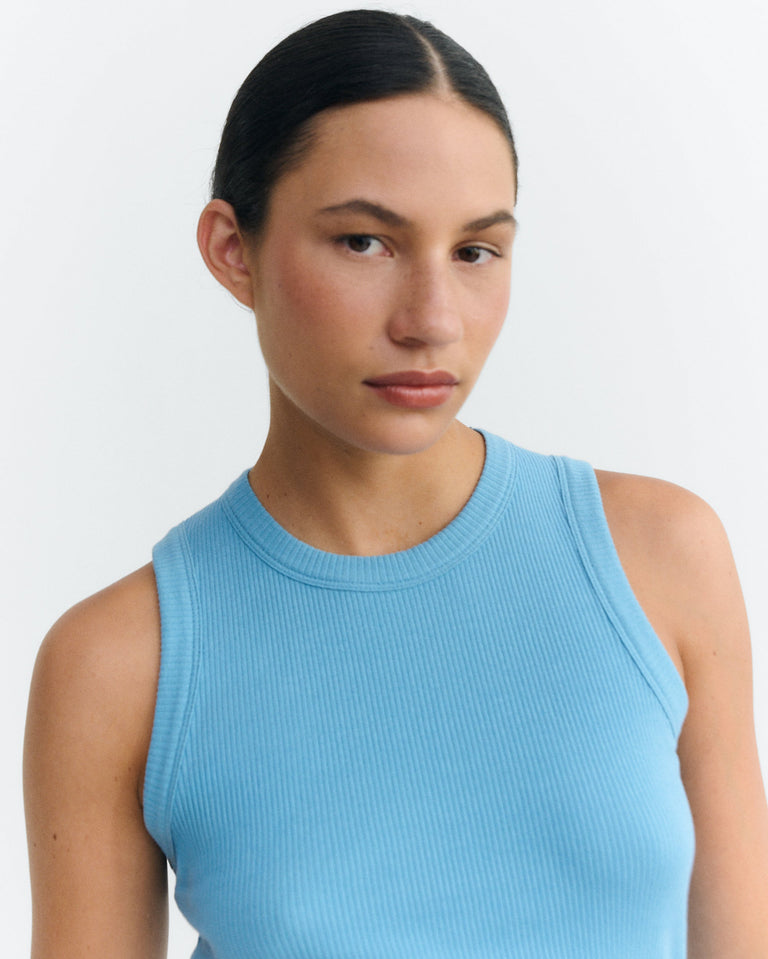 Tank top azul claro Juliette sostenible - 3