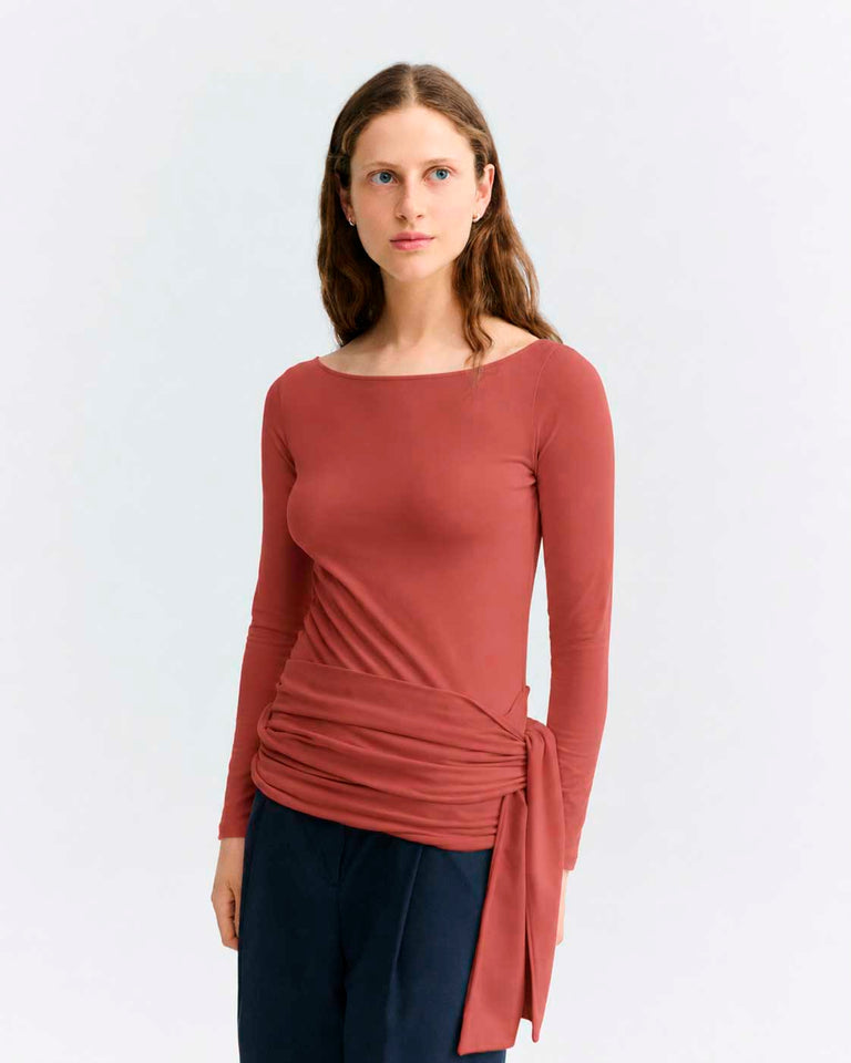Top rojo Giulia sostenible - 5