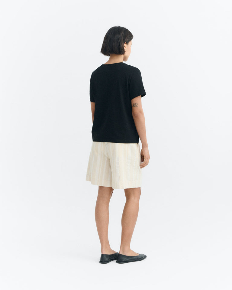 Camiseta negra Ida sostenible - 4