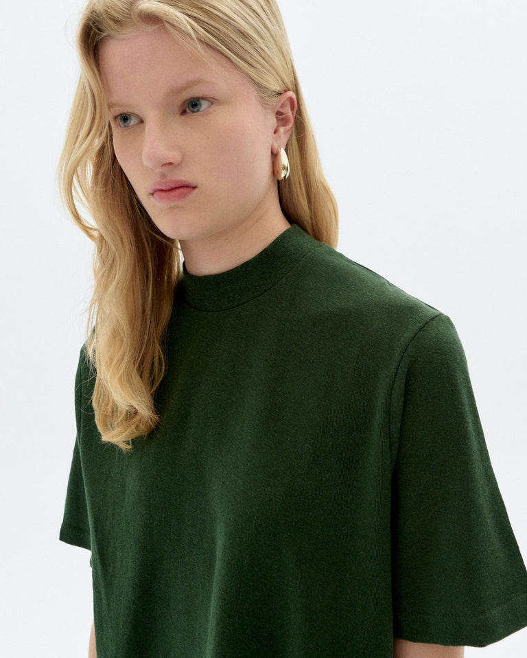 Camiseta verde hemp Aidin sostenible - 3