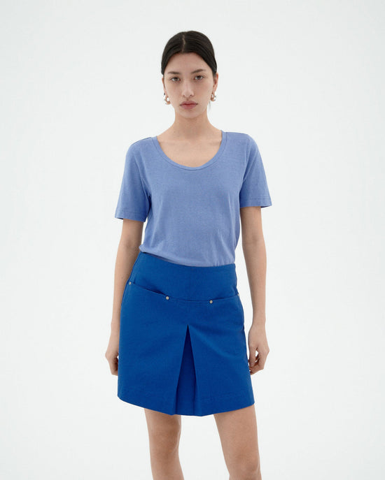 Camiseta azul claro hemp Cassia sostenible-1