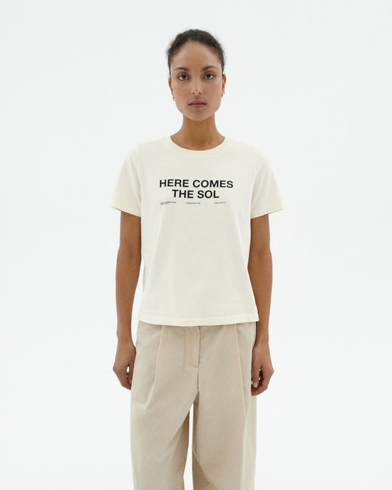 Camiseta blanca classic sol Ida sostenible-1