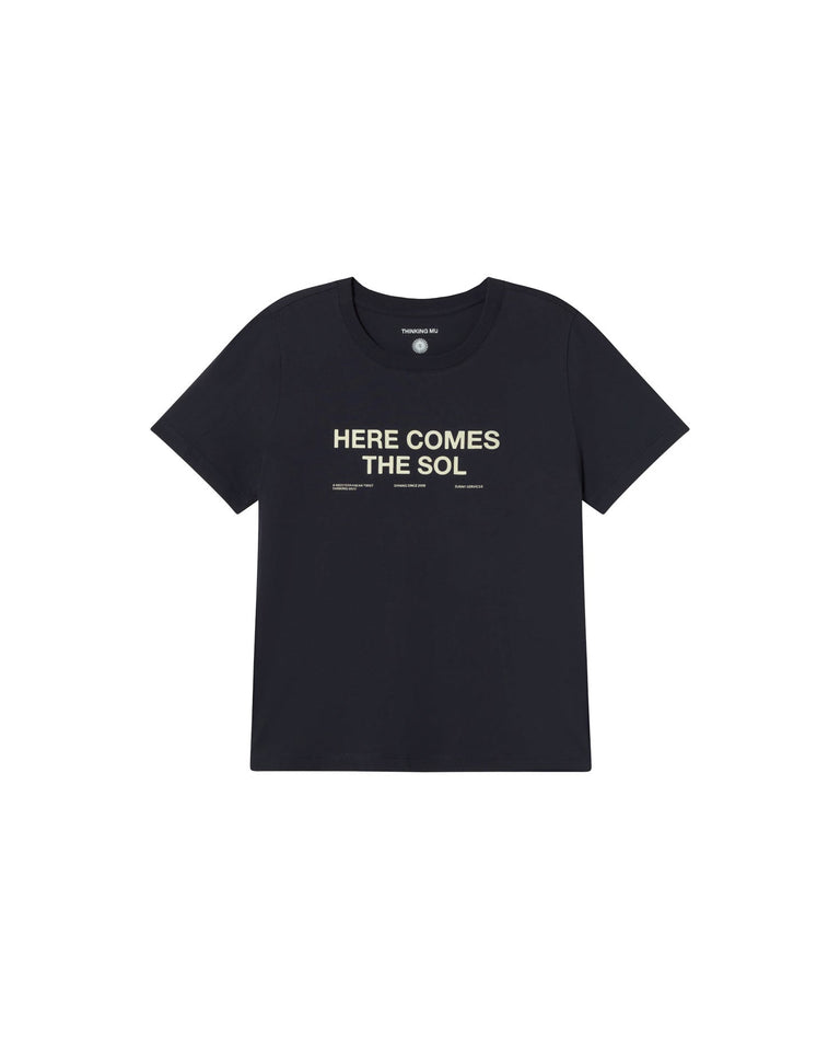 Camiseta navy classic sol Ida sostenible - silueta 1