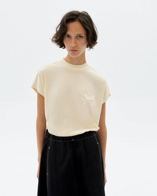 Camiseta bordada a mano bird Volta sostenible - 1