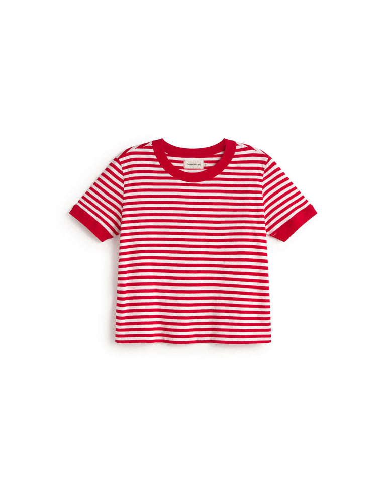 Camiseta rayas Zowi R sostenible silueta - 1