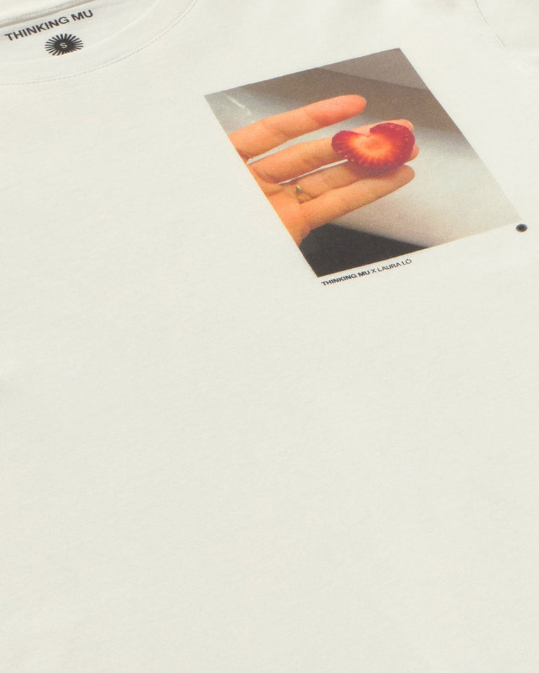 Camiseta fresa Lucia sostenible silueta - 2