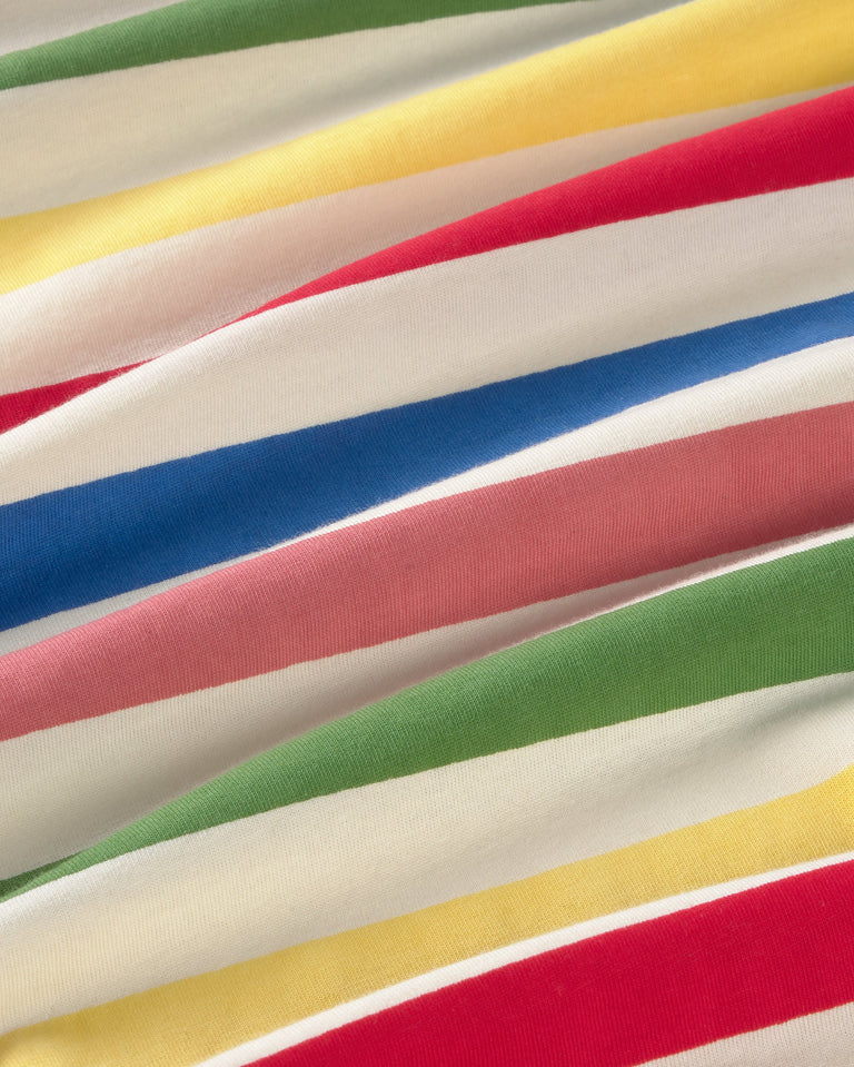 Camiseta manga larga rayas multicolor Emily sostenible silueta - 2