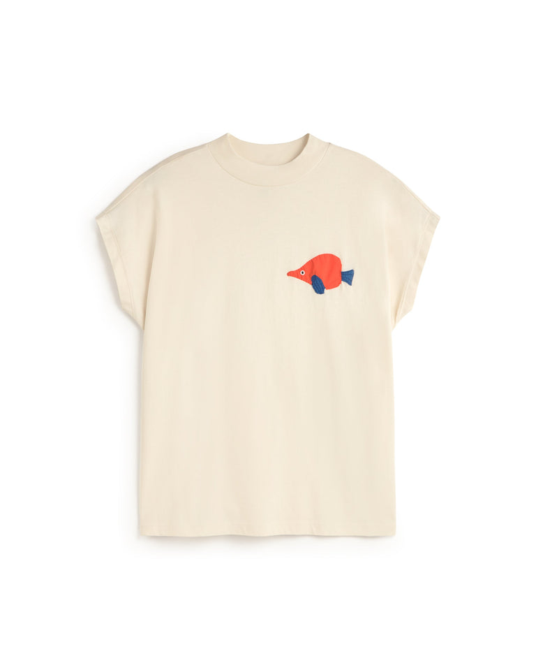 Camiseta patched trompeta Volta sostenible silueta - 1