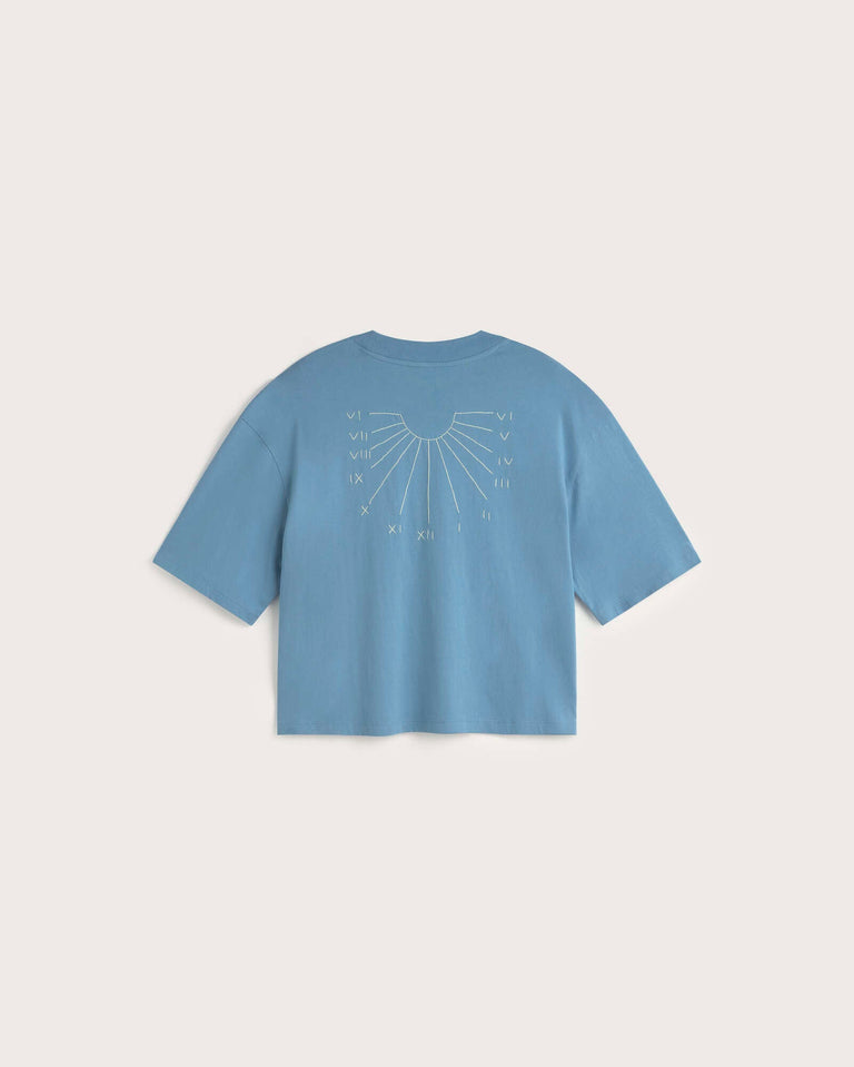 Camiseta oversize bordada a mano Lena sostenible silueta - 3