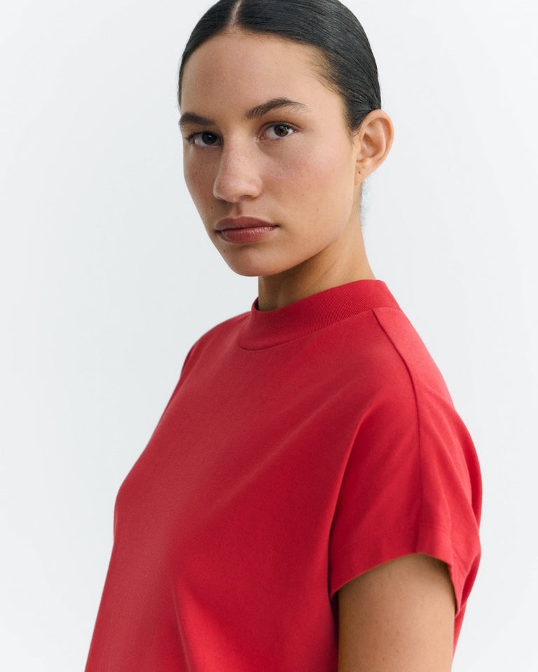 Camiseta básica roja Volta sostenible - 2