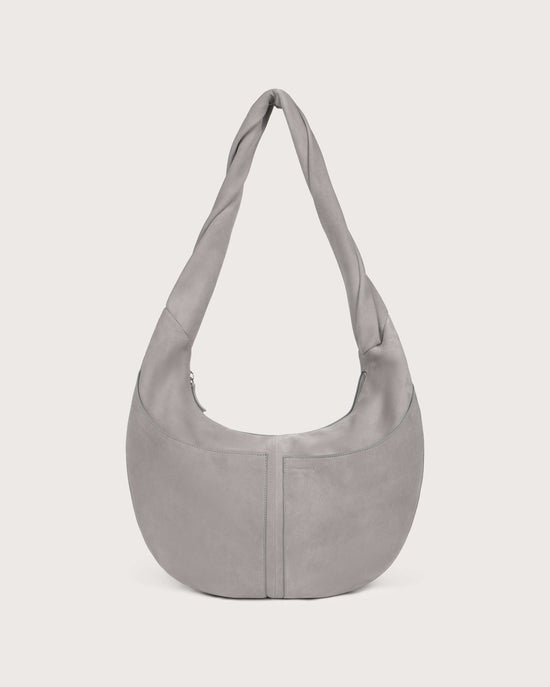 Bolso gris piel Ova