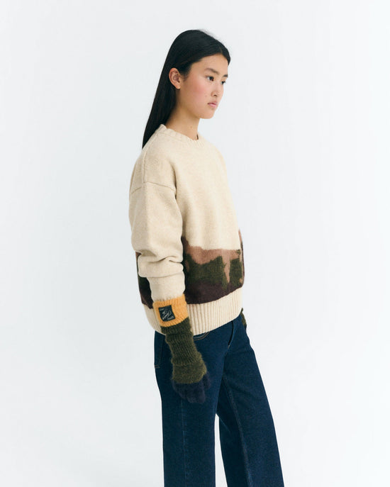 Guantes punto verde mohair Maggie - 2