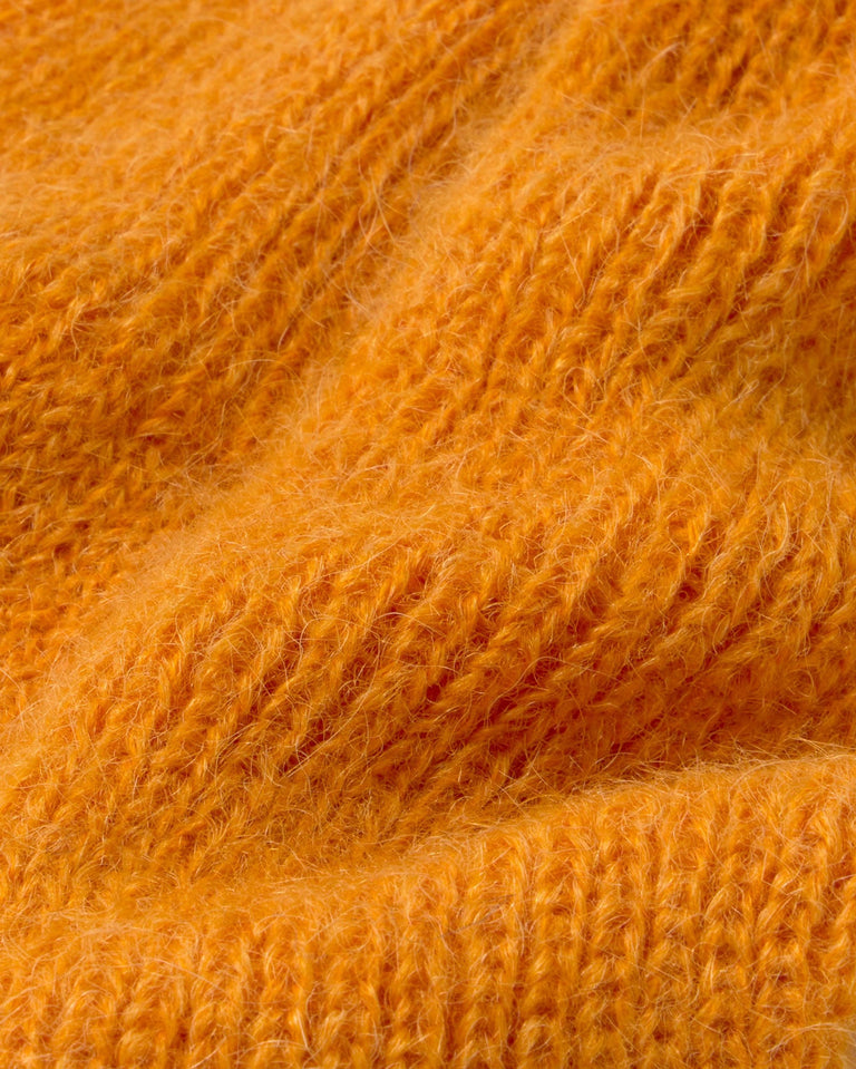 Guantes punto naranja mohair Maggie sostenible silueta - 3