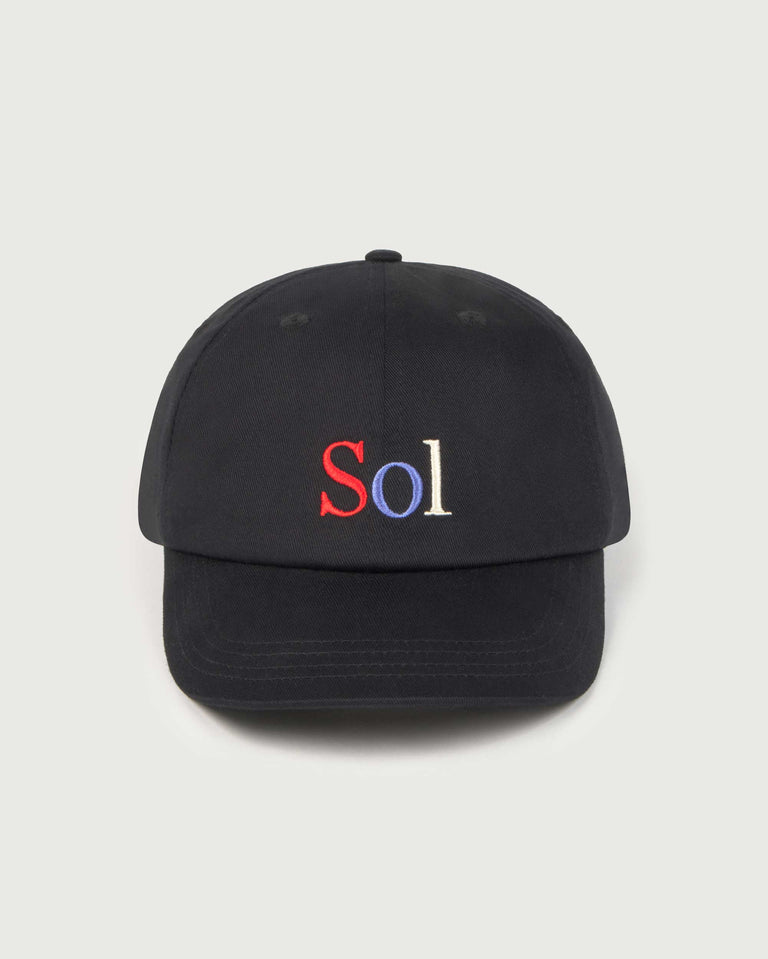 Gorra negra sol type Chris sostenible - silueta 3