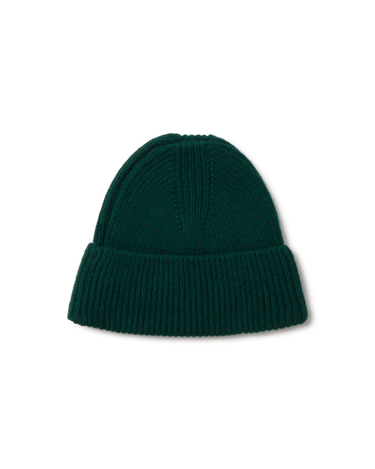 Gorro lana verde Amor sostenible silueta - 2
