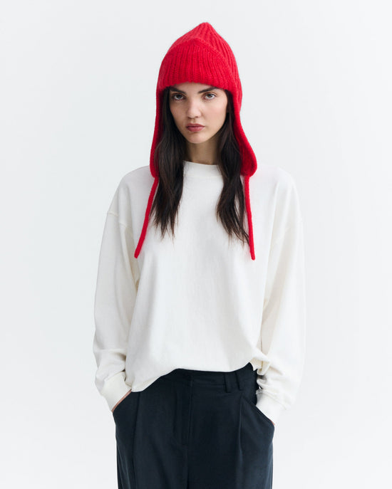 Gorro lana rojo Oleg sostenible - 1