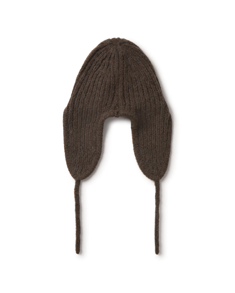 Gorro lana marrón Oleg sostenible silueta - 2