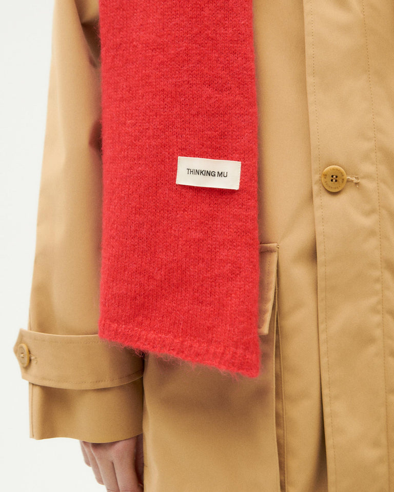 Bufanda roja lana alpaca Lauren sostenible-3